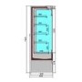 Combisteel Jamie 1.9 Wall Mounted Refrigerated Multideck Display - 1935mm Wide