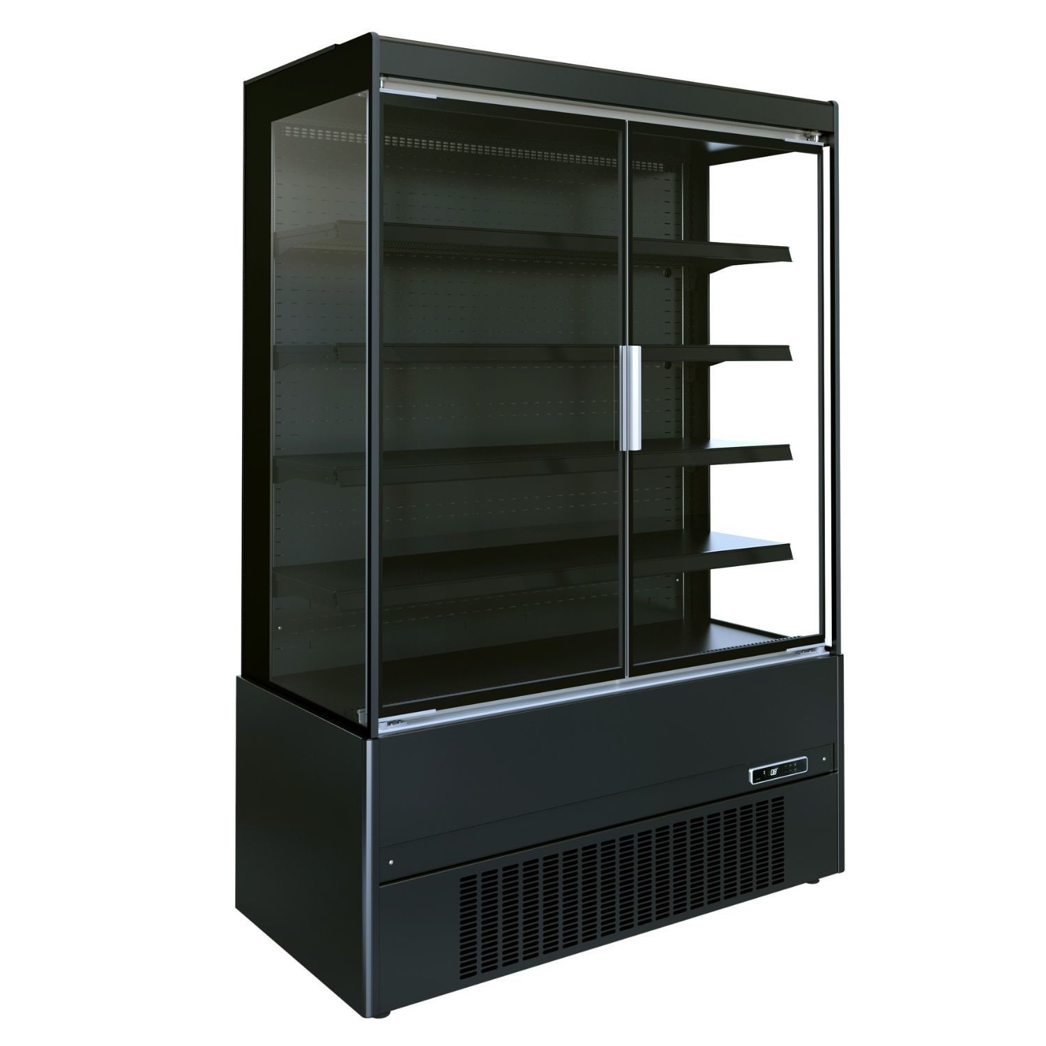 Commercial 2 Door Wall Mounted Multideck Display Fridge 1510mm Wide
