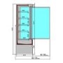 Combisteel Jamie 3 Doors 1.9 Wall Mounted Refrigerated Multideck Display - 1935mm Wide