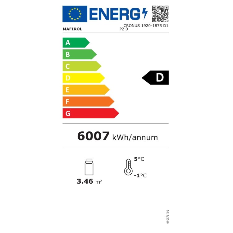 Combisteel Jamie 3 Doors 1.9 Wall Mounted Refrigerated Multideck Display - 1935mm Wide