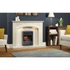Be Modern Andorra Cream Marble Fireplace Surround with LED Lights - 52 inches