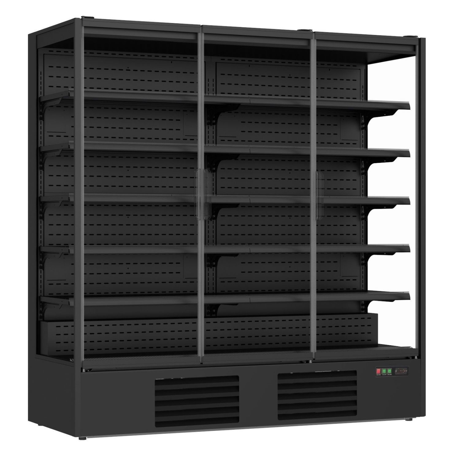 Commercial 3 Door Wall Mounted Multideck Display Fridge 1820mm Wide