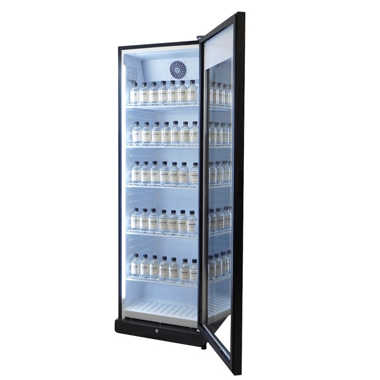 Combisteel Upright Display Fridge - 354 Ltr Black
