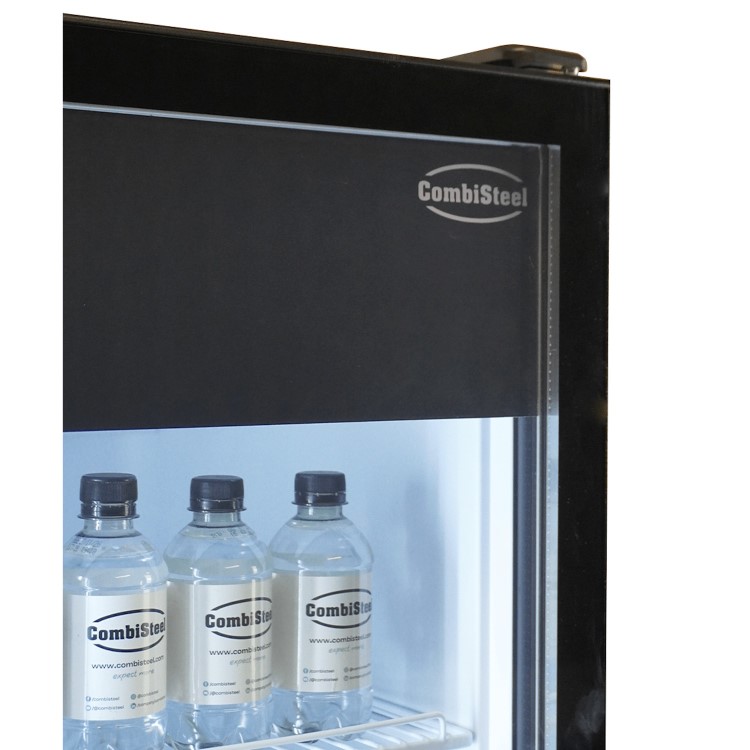 Combisteel Upright Display Fridge - 354 Ltr Black