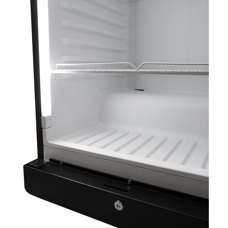 Combisteel Upright Display Fridge - 354 Ltr Black
