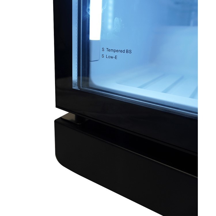 Combisteel Upright Display Fridge - 354 Ltr Black