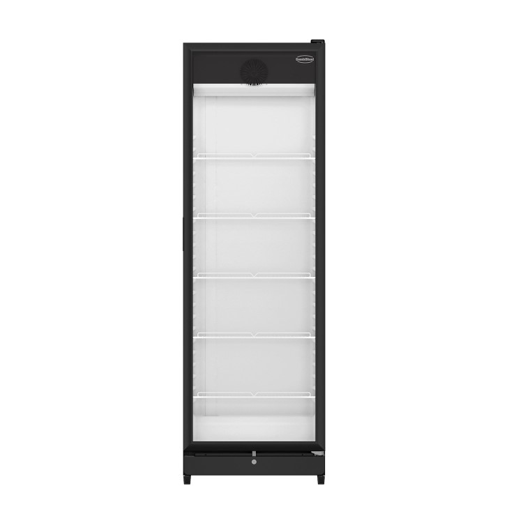 Combisteel Upright Display Fridge - 354 Ltr Black