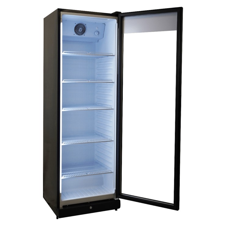 Combisteel Upright Display Fridge - 354 Ltr Black