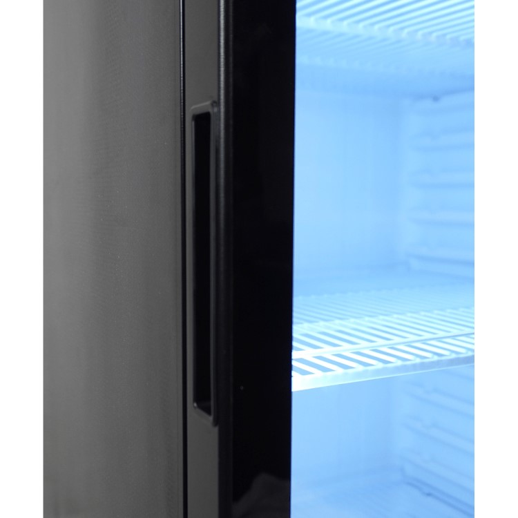 Combisteel Upright Display Fridge - 354 Ltr Black