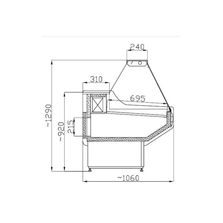 Combisteel Owen 1.5 Refrigerated Serve Over Counter - 1500mm Wide