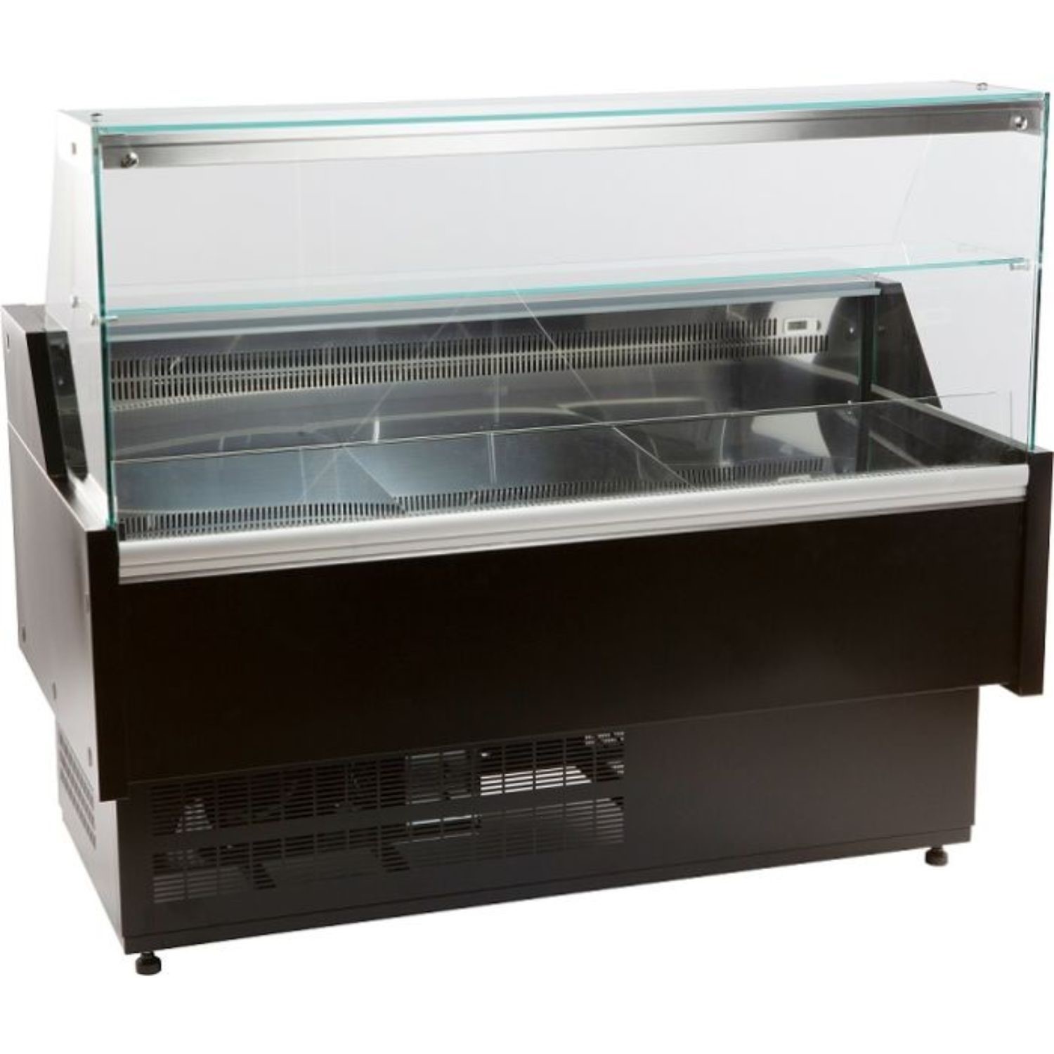 Combisteel Commercial Serve Over Counter Fridge 1584mm Wide Black