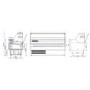 Combisteel Oscar 1.5 Refrigerated Serve Over Counter - 1584mm Wide