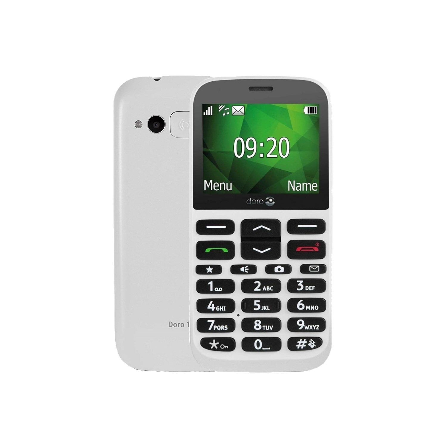 Doro 1370 White 2.4 2G Easy-to-Use Unlocked & SIM Free Mobile Phone