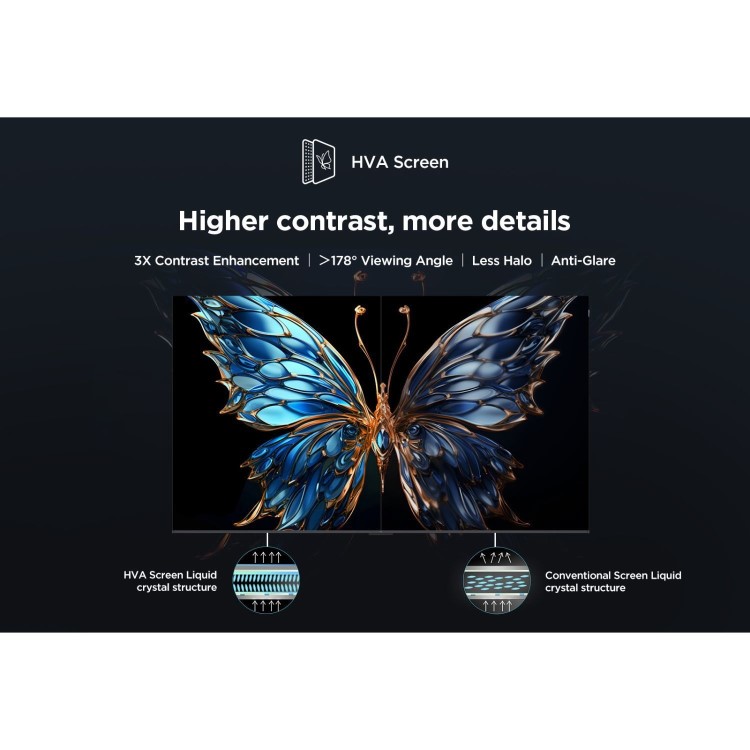 TCL 75P7K-UK 75-Inch QLED 4K HDR Smart TV  Dolby Vision HDR10+ Google TV & AiPQ Processor