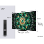 TCL Q7C 75 inch 4K QD-Mini LED Ultra HD Smart TV
