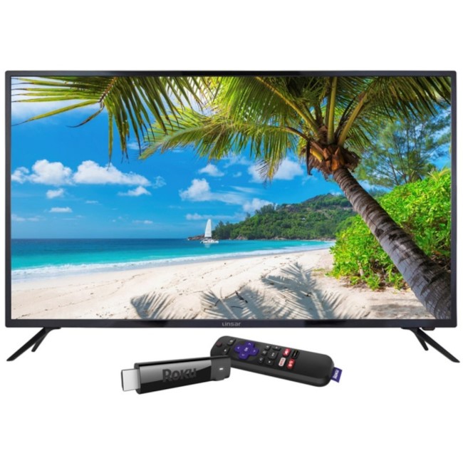 Linsar 75UHD520 75" 4K Ultra HD LED TV with Roku Streaming Smart TV Stick