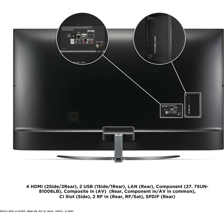 LG 75UN81006LB 75" Smart 4K Ultra HD HDR LED TV with Google Assistant & Amazon Alexa