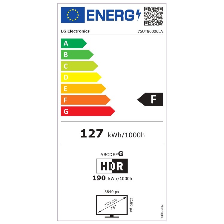 LG UT80 75 inch LED 4K HDR Smart TV