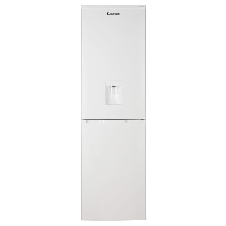 LEC 444443520 55cm Wide Frost Free Fridge Freezer With Water Dispenser White