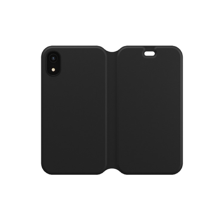 OtterBox Strada Via Folio Case - iPhone XR - Black Night