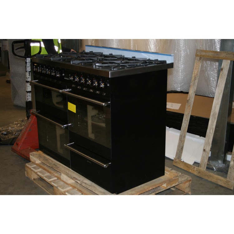 Smeg Ex-display Symphony 110cm Dual Fuel Range Cooker in Black