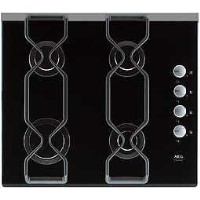 GRADE A3 - Moderate Cosmetic Damage - Ex-display AEG 60cm wide 4 Burner Gas-on-glass Hob