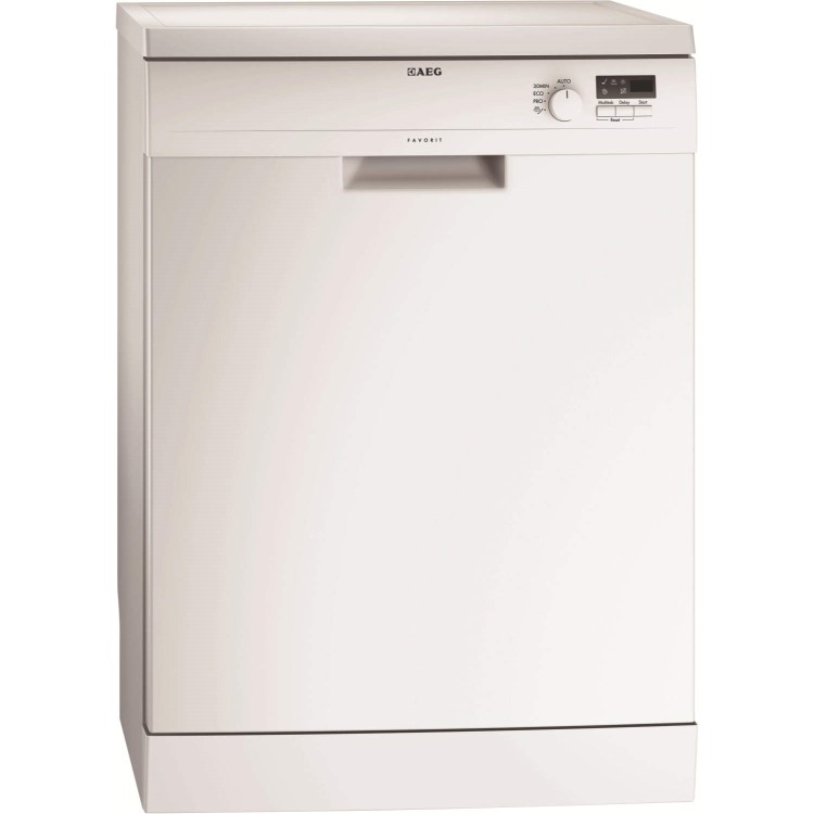GRADE A3 - AEG F45010W0 Full Size 12 Place Freestanding Dishwasher - White