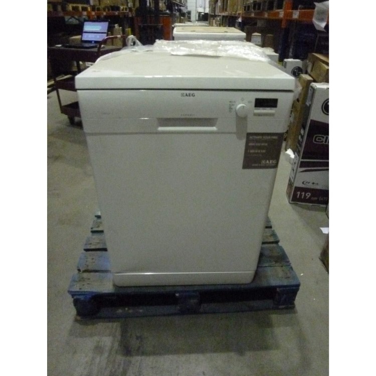 GRADE A3 - AEG F45010W0 Full Size 12 Place Freestanding Dishwasher - White