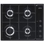 GRADE A2 - Minor Cosmetic Damage - Smeg SE64SNE3 Cucina 60cm Gas Hob with Safety Valves in Black