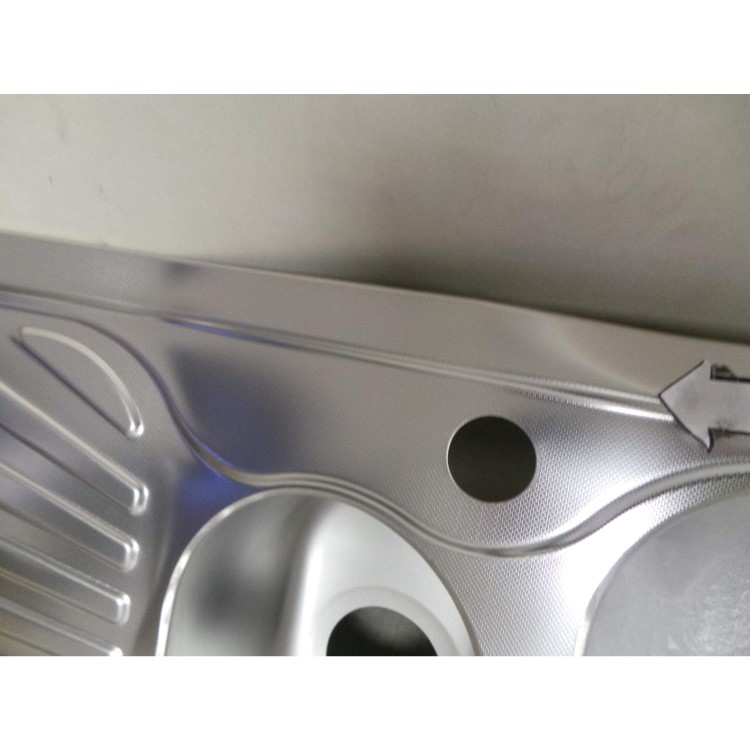 GRADE A5 - Smeg 1.5 Bowl Single Drainer Inset Sink with Antiscratch Finish - Left Hand Drainer
