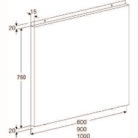 Electrolux EFB90X 90cm Splashback