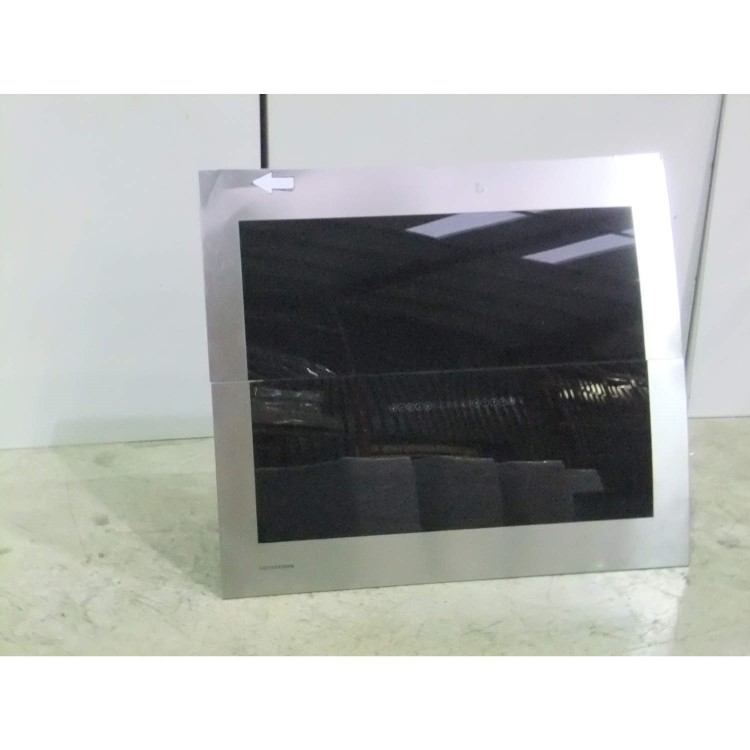 GRADE A3 - Moderate Cosmetic Damage - Rangemaster 86910 Galaxy Angled 90cm Chimney Hood - Black Glass
