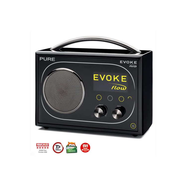 Refurbished GRADE A1 - As New - Pure Outlet Evoke Flow DAB Internet Radio - Black 