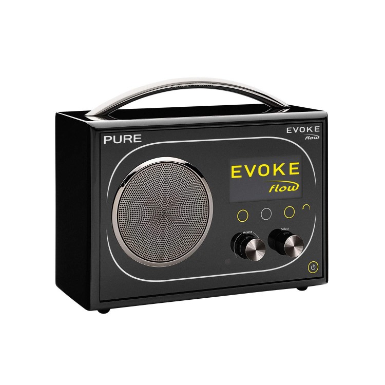 Refurbished GRADE A1 - As New - Pure Outlet Evoke Flow DAB Internet Radio - Black 
