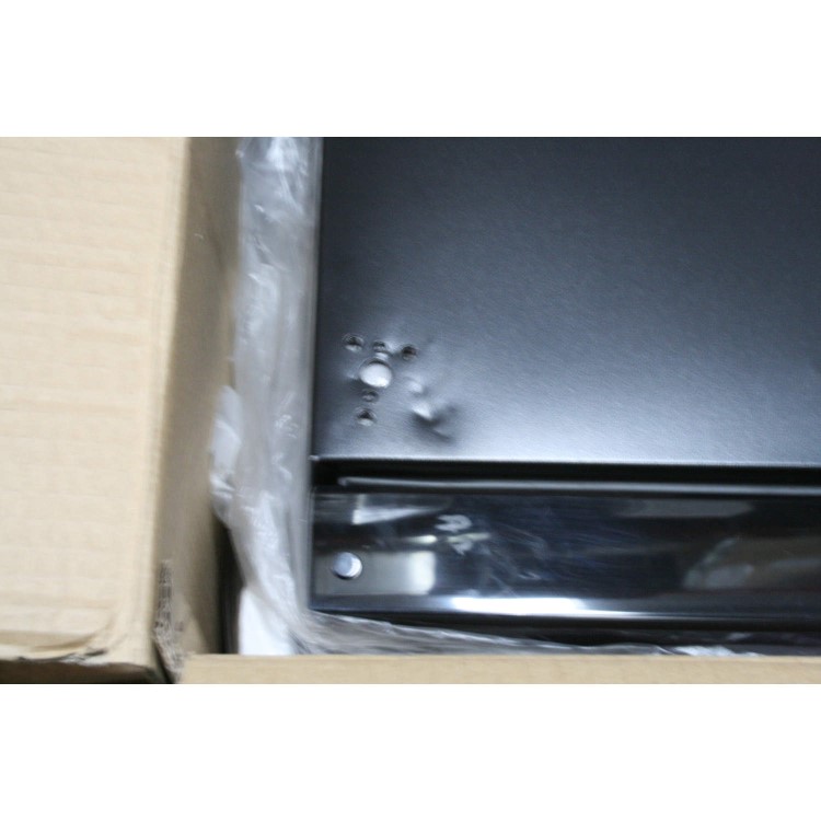 Ex-display Baumatic BW18BL Freestanding 18 Bottle Wine Cooler in Black with Smoked Black Glass