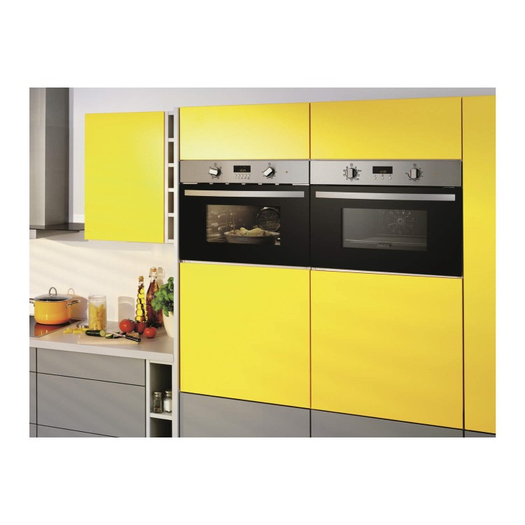 GRADE A2 - Minor Cosmetic Damage - Zanussi ZKC38310XK Built-in inclusive frame Microwave Oven in Stainless Steel with antifingerprint coating