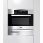 GRADE A2 - Light cosmetic damage - Miele H5040BMCLST 45cm High Combination Microwave Oven