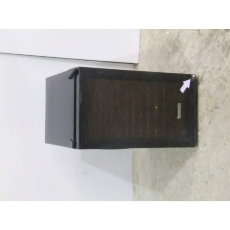 GRADE A3 - Moderate Cosmetic Damage - Baumatic BW18BL Freestanding 18 Bottle Wine Cooler - Black with Smoked Black Glass