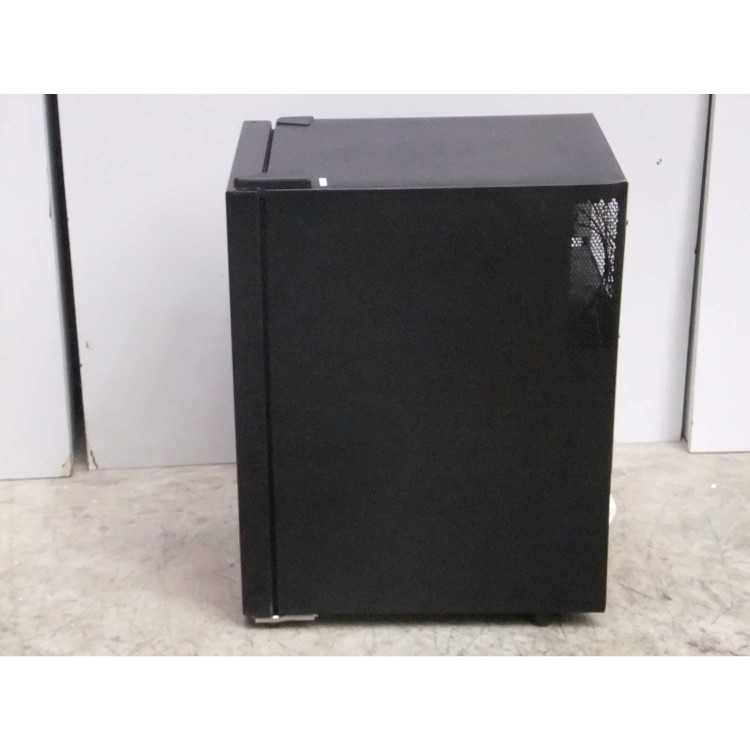 GRADE A3 - Moderate Cosmetic Damage - Baumatic BW18BL Freestanding 18 Bottle Wine Cooler - Black with Smoked Black Glass