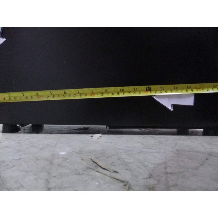 GRADE A3 - Moderate Cosmetic Damage - Baumatic BWC155SS 15cm Wide Wine Cooler - Black With Stainless Steel Frame