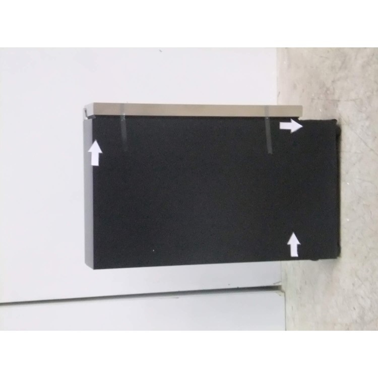 GRADE A3 - Moderate Cosmetic Damage - Baumatic BWC155SS 15cm Wide Wine Cooler - Black With Stainless Steel Frame