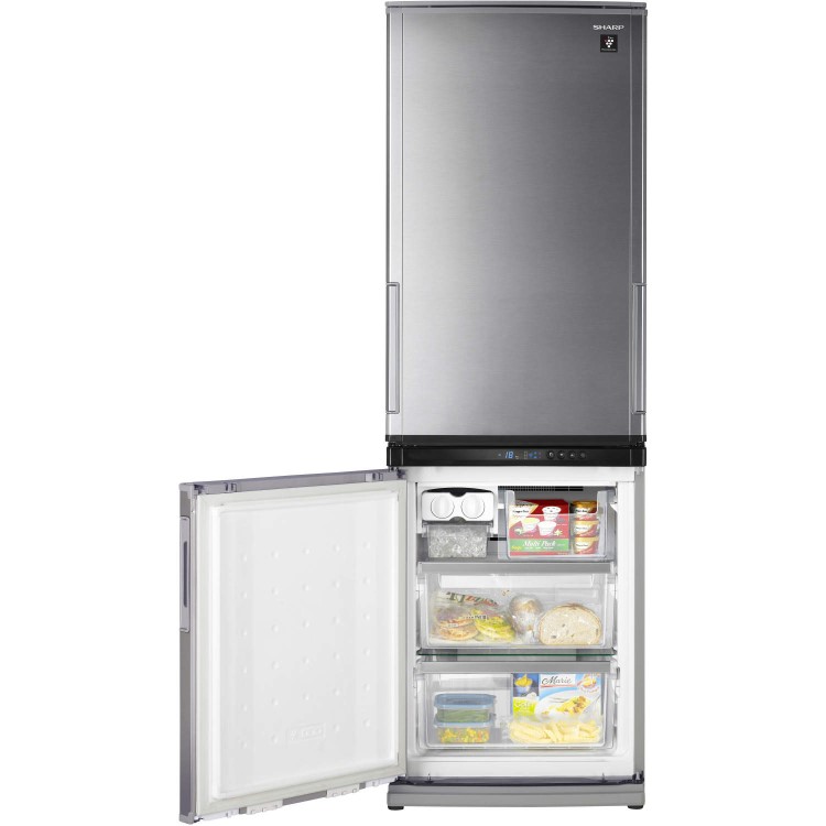 Sharp SJWS363TBK 2m Tall Frost Free Black Freestanding Fridge Freezer With DualSwing Doors
