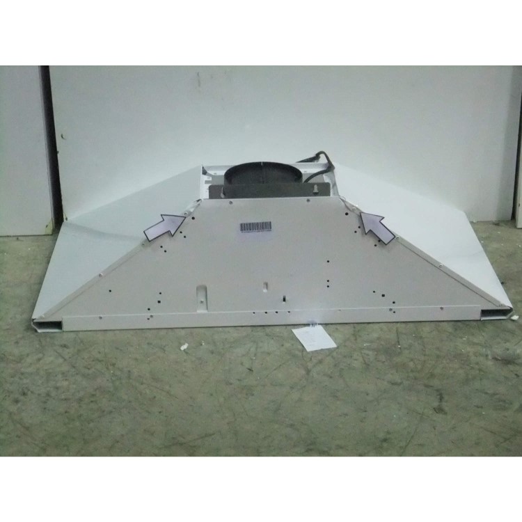 GRADE A3 - Moderate Cosmetic Damage - Candy CCT985W 90cm Chimney Hood White