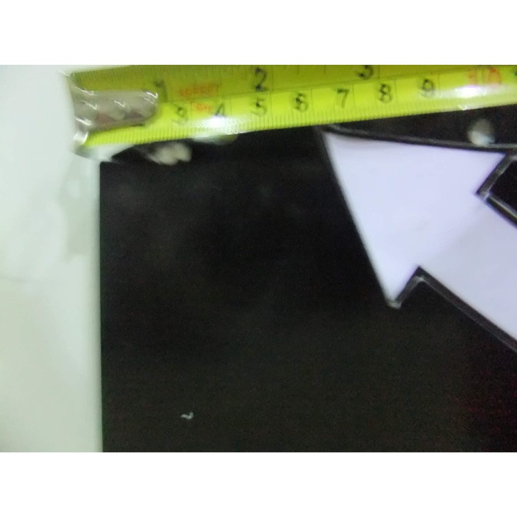 GRADE A3 - Belling SBK100 100cm Black Splashback
