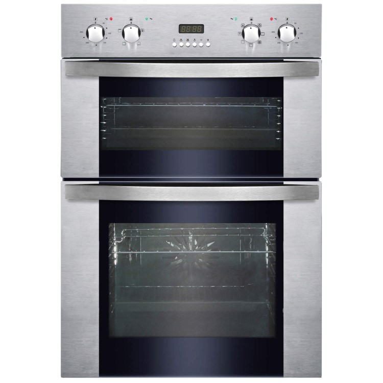 GRADE A3 - HomeKing HOD885SS Multifunction Electric Built-in Double Oven - Stainless Steel