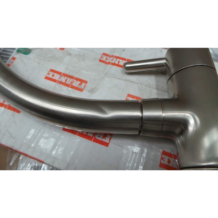 GRADE A2 - Minor Cosmetic Damage - Franke FZURSS Zurich Ceramic Disc Quarter Turn Tap - SilkSteel