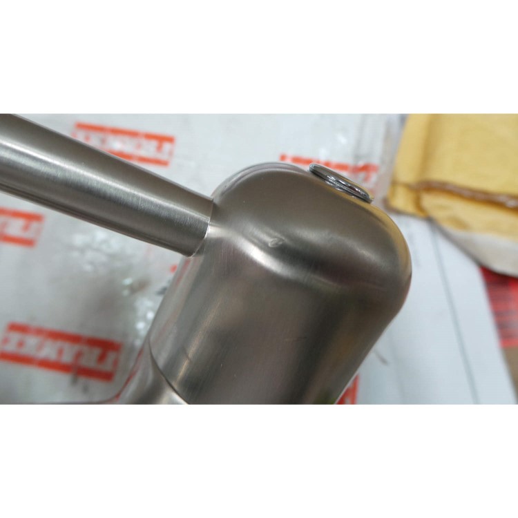 GRADE A2 - Minor Cosmetic Damage - Franke FZURSS Zurich Ceramic Disc Quarter Turn Tap - SilkSteel