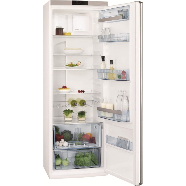GRADE A3 - Moderate Cosmetic Damage - AEG S54000KMW0 1.85m Tall Freestanding Fridge - White