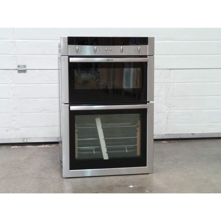 GRADE A3 - Heavy cosmetic damage - Neff U15M52N3GB Electric Built-in Double Oven - Stainless Steel