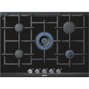 Ex Display - As New - Siemens ER726RB71E 71cm Five Burner Gas Hob With 4.2 kW Wok Burner And Cast Iron Pan Stands - Black